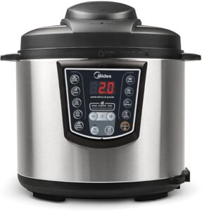 Midea Panela de Pressão Elétrica 6L Digital Inox/Preto